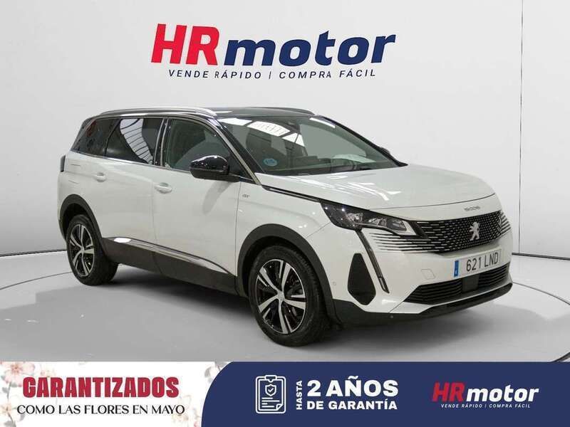 Blanco Usado 2021 Peugeot 5008 GT Monovolumen | 23.110 € (Un poco caro) - Imagen 1/4