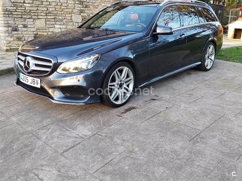 Gris / plata Usado 2014 Mercedes E350 Avantgarde Familiar | 28.000 € (Precio justo) - Imagen 1/4