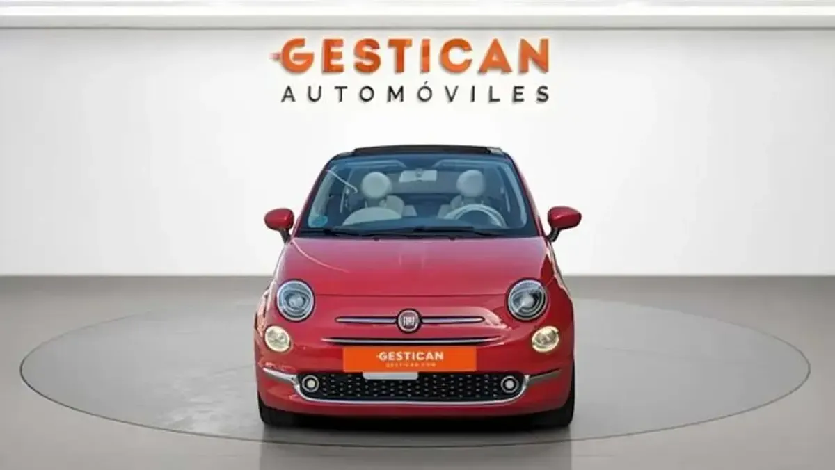 Usado Fiat 500C Lounge 69 CV (50 kW) 2017 Rojo Descapotable