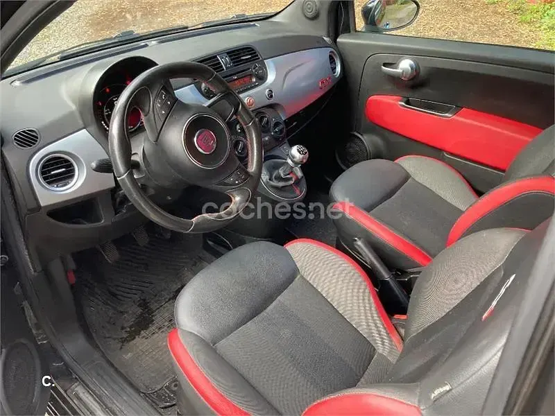 Usado Fiat 500C Lounge 85 CV (62 kW) 2015 Negro Descapotable