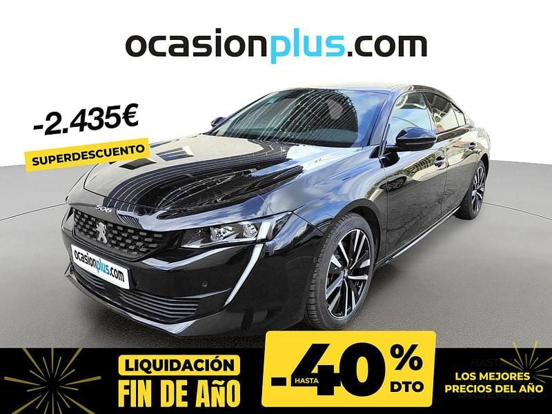 Negro Usado 2023 Peugeot 508 GT Berlina | 26.790 € (Precio justo) - Imagen 1/4