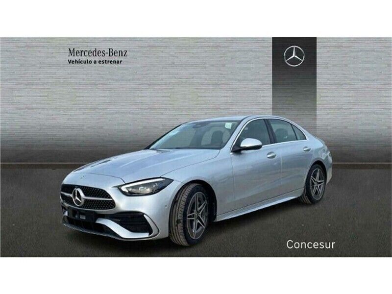 Usado Mercedes C200 AMG line 163 CV (119 kW) 2023 Plateado Berlina
