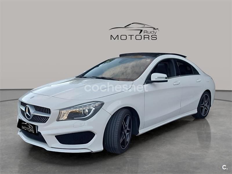 Usado Mercedes CLA200 AMG line 136 CV (100 kW) 2014 Blanco Berlina