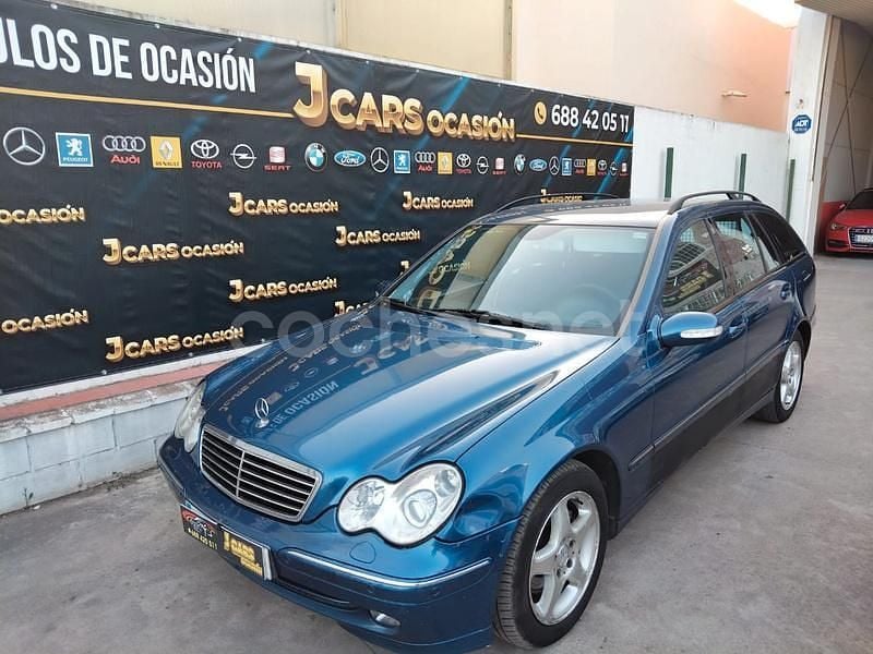 Azul Usado 2004 Mercedes C270 Avantgarde Familiar | 3499 € (Precio justo) - Imagen 1/4