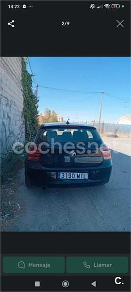 Usado BMW 116 M Sport 136 CV (100 kW) 2014 Negro Utilitario