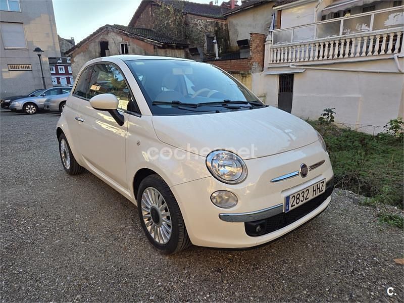 Usado Fiat 500 Lounge 69 CV (50 kW) 2012 Blanco Berlina