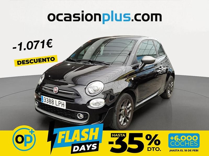 Negro Usado 2021 Fiat 500 Sport Utilitario | 11.790 € (Precio justo) - Imagen 1/4