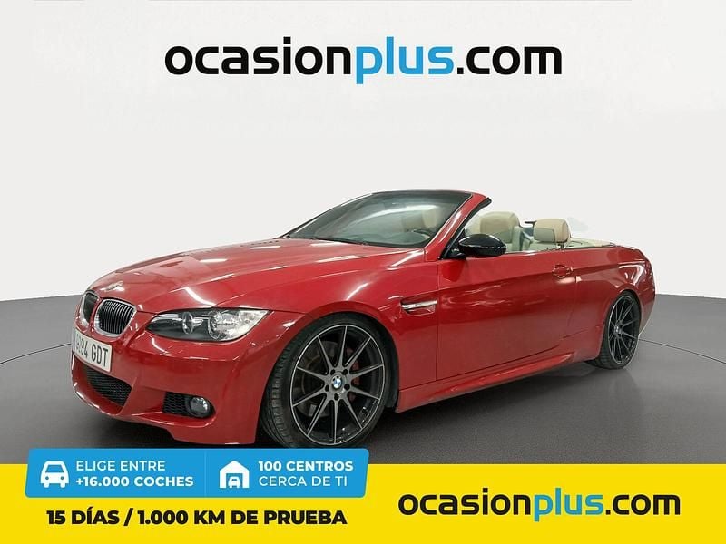 Rojo Usado 2008 BMW 335 Cabriolet Descapotable | 17.990 € (Precio justo) - Imagen 1/4