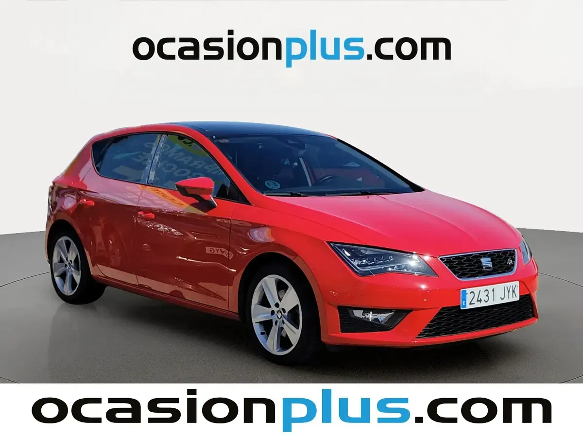 Usado Seat Leon FR 150 CV (110 kW) 2017 Rojo Utilitario