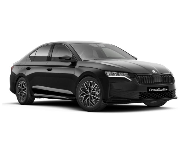 Negro Nuevo 2024 Skoda Octavia SportLine Berlina | 41.420 € - Imagen 1/4