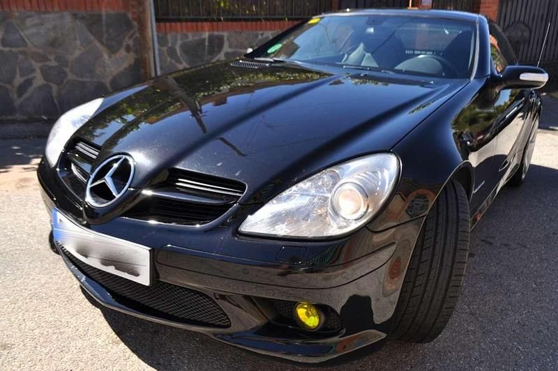 Usado Mercedes SLK200 AMG 163 CV (119 kW) 2006 Negro Descapotable