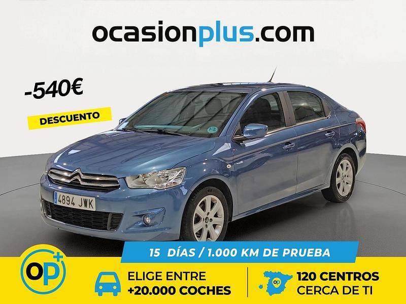 Azul Usado 2017 Citroën C-Elysee I Exclusive Berlina | 7300 € (Precio justo) - Imagen 1/4