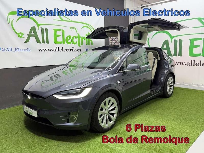 Gris Usado 2018 Tesla Model X SUV | 32.940 € (Precio justo) - Imagen 1/4