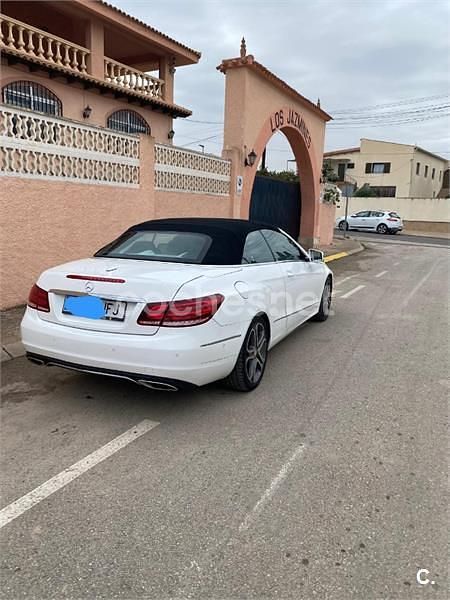 Blanco Usado 2014 Mercedes E220 Descapotable | 19.950 € (Precio justo) - Imagen 1/4