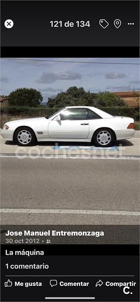 Usado Mercedes SL500 320 CV (235 kW) 1995 Blanco Descapotable