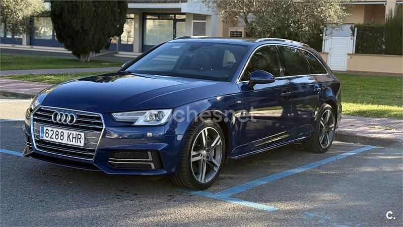 Usado Audi A4 S-Line 190 CV (139 kW) 2016 Azul Familiar