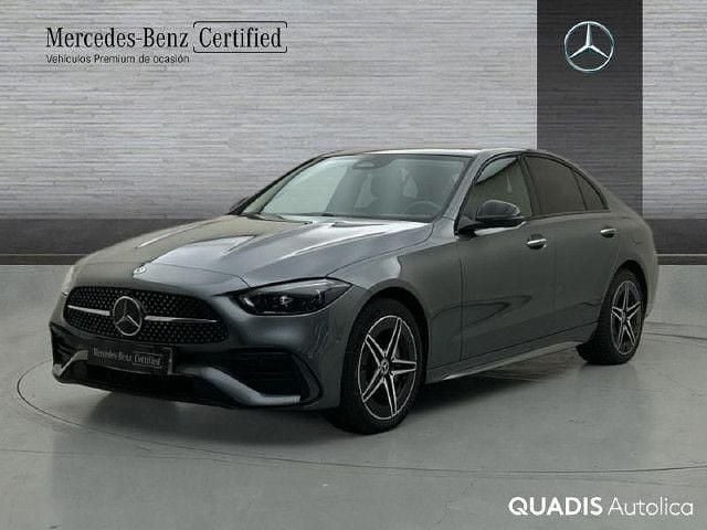 Usado Mercedes C300e AMG line 313 CV (230 kW) 2024 Gris selenita