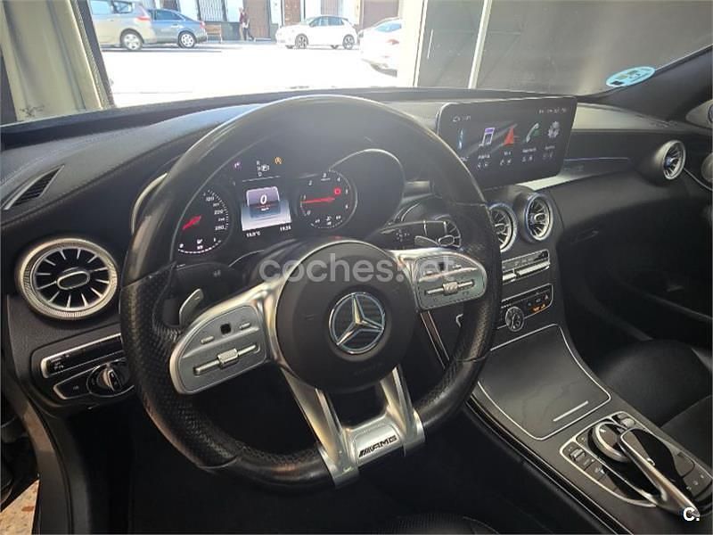 Usado Mercedes C220 AMG line 170 CV (125 kW) 2015 Gris / plata Berlina