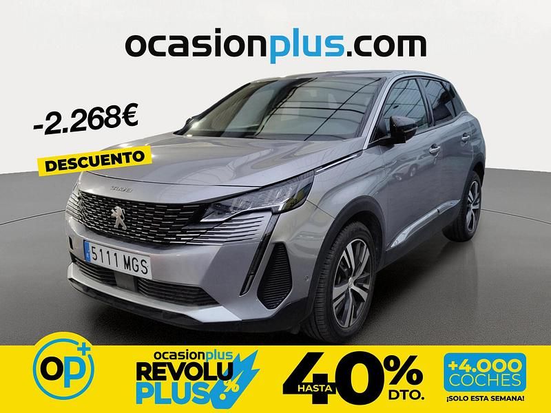 Usado Peugeot 3008 Allure 130 CV (95 kW) 2023 Gris SUV