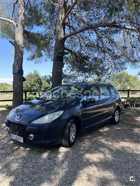 Usado Peugeot 307 110 CV (80 kW) 2005 Negro Familiar