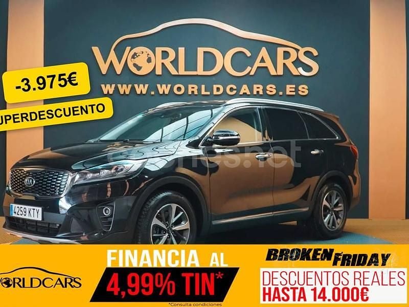 Negro Usado 2019 Kia Sorento SUV | 28.575 € (Precio justo) - Imagen 1/4