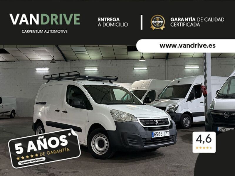 Blanco Usado 2018 Peugeot Partner Monovolumen | 7900 € (Precio justo) - Imagen 1/4