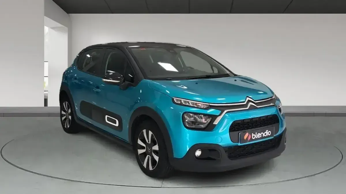 Usado Citroën C3 Feel 83 CV (61 kW) 2021 Azul Utilitario