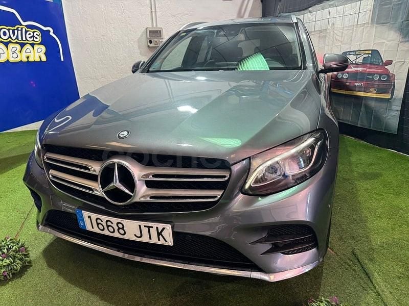 Usado Mercedes GLC220 AMG line 170 CV (125 kW) 2016 Gris / plata SUV