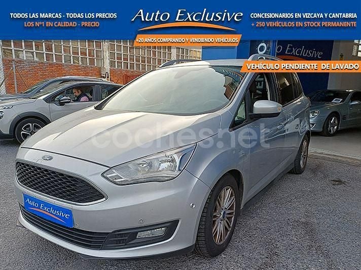 Usado Ford Grand C-Max Trend 125 CV (91 kW) 2017 Gris / plata Monovolumen