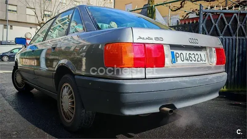 Usado Audi 80 112 CV (82 kW) 1991 Gris / plata Berlina