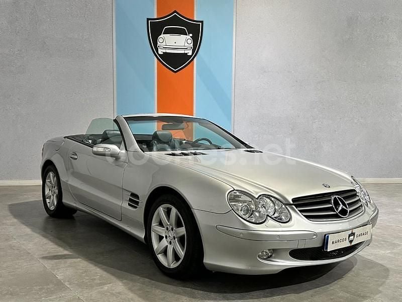 Usado Mercedes SL350 245 CV (180 kW) 2004 Gris / plata Descapotable