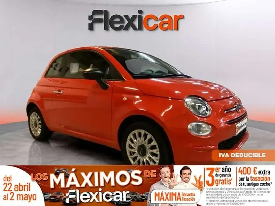 Usado Fiat 500 71 HP (52 kW) 2023 Laranja Sedan