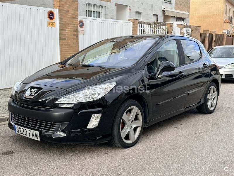 Usado Peugeot 308 Premium 136 CV (100 kW) 2007 Negro Berlina