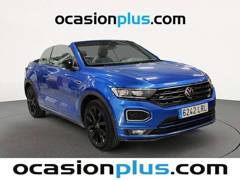 Usado VW T-Roc Cabriolet R-line 150 CV (110 kW) 2021 Azul Descapotable