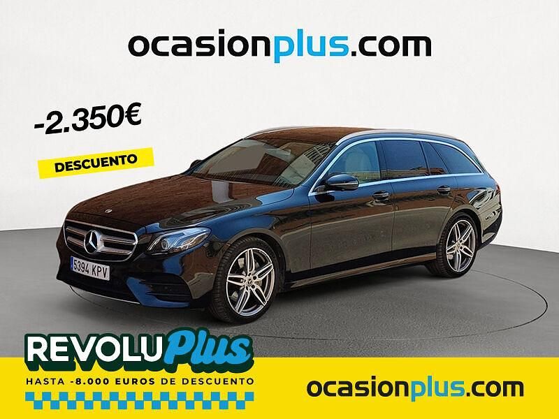 Negro Usado 2018 Mercedes E220 Familiar | 24.850 € (Precio justo) - Imagen 1/4