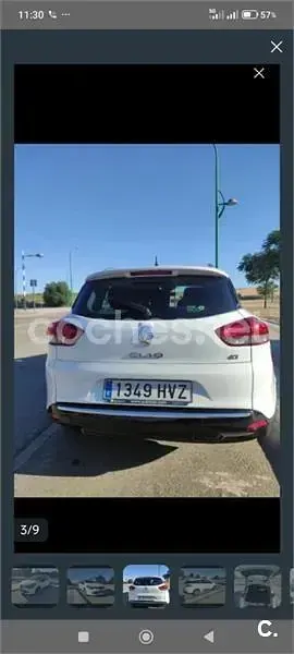 Usado Renault Clio GrandTour 90 CV (66 kW) 2014 Blanco Familiar