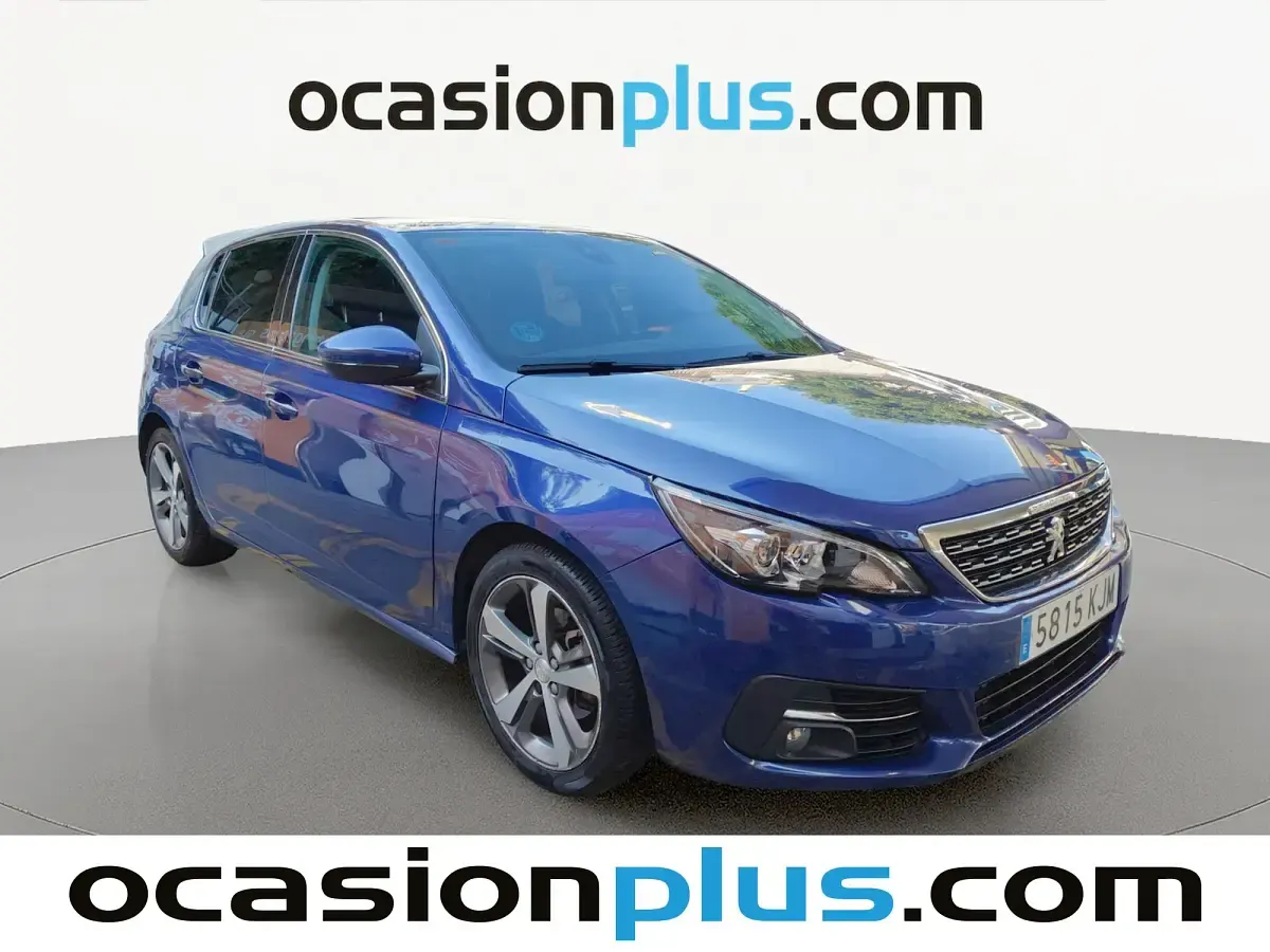 Usado Peugeot 308 Allure 131 CV (96 kW) 2018 Azul Utilitario