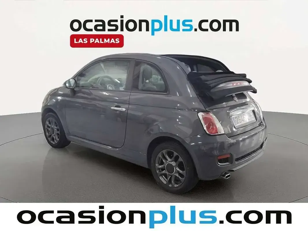 Usado Fiat 500C S 69 CV (50 kW) 2015 Gris Descapotable