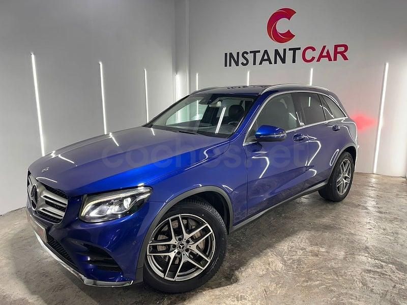 Usado Mercedes GLC220 170 CV (125 kW) 2018 Azul SUV