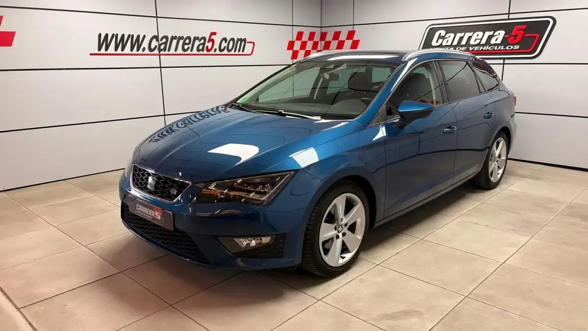 Usado Seat Leon ST FR 150 CV (110 kW) 2016 Azul Familiar