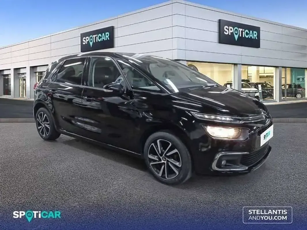 Usado Citroën C4 Feel 131 CV (96 kW) 2019 Negro Monovolumen