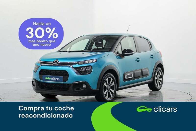 Azul Usado 2024 Citroën C3 PureTech Utilitario | 12.290 € (Super precio) - Imagen 1/4