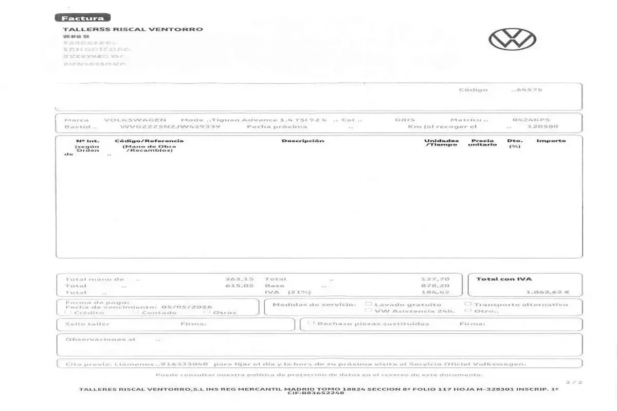 Usado VW Tiguan R-line 125 CV (91 kW) 2018 SUV