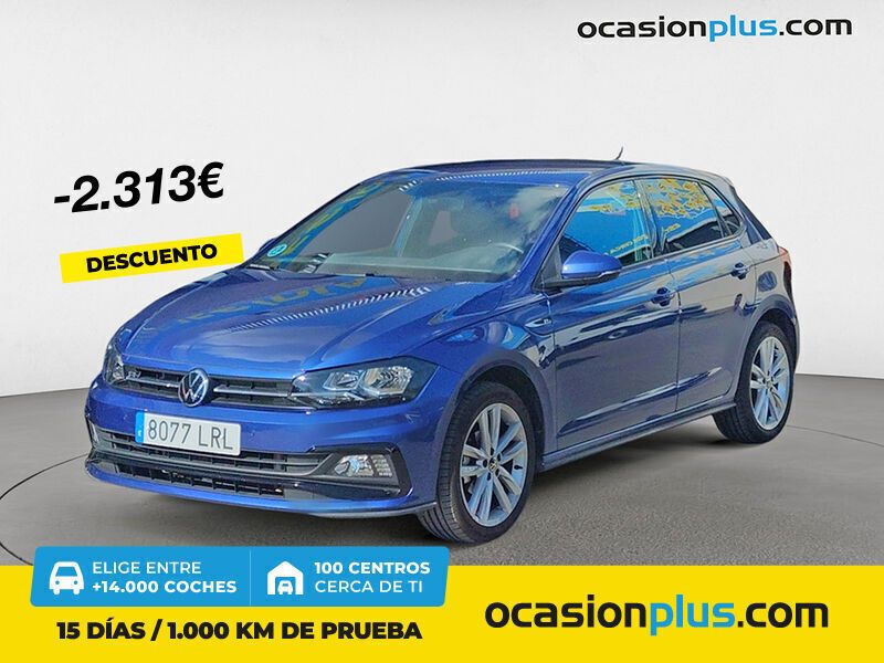 Azul Usado 2021 VW Polo R-line Berlina | 19.400 € (Un poco caro) - Imagen 1/4