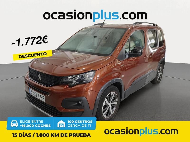 Marrón Usado 2020 Peugeot Rifter GT-line Monovolumen | 15.900 € (Precio justo) - Imagen 1/4