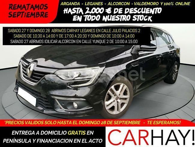 Negro Usado 2019 Renault Mégane GrandTour Business Familiar | 12.490 € (Precio justo) - Imagen 1/4