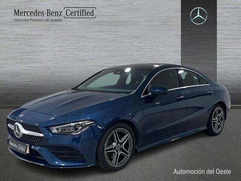 Azul Usado 2020 Mercedes CLA220 AMG line Berlina | 33.900 € (Precio justo) - Imagen 1/4