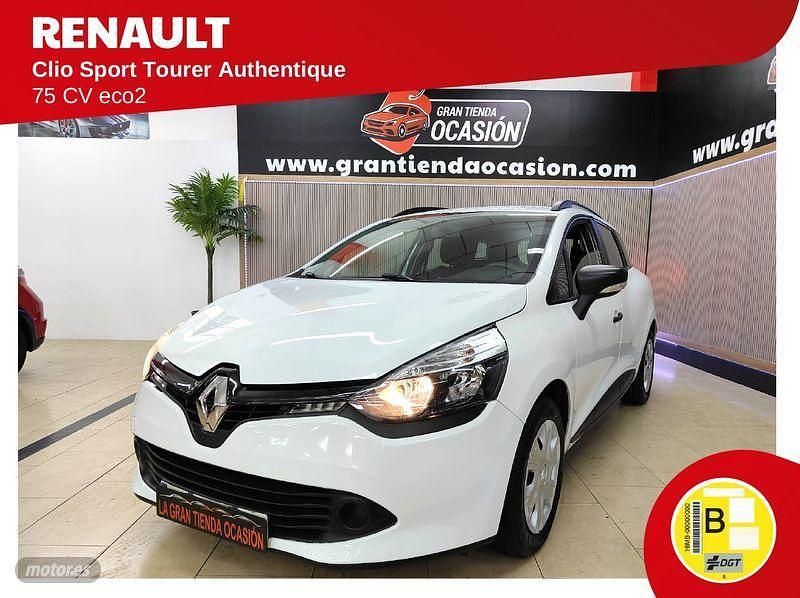 Blanco Usado 2015 Renault Clio GrandTour Authentique Familiar | 6980 € (Precio justo) - Imagen 1/4