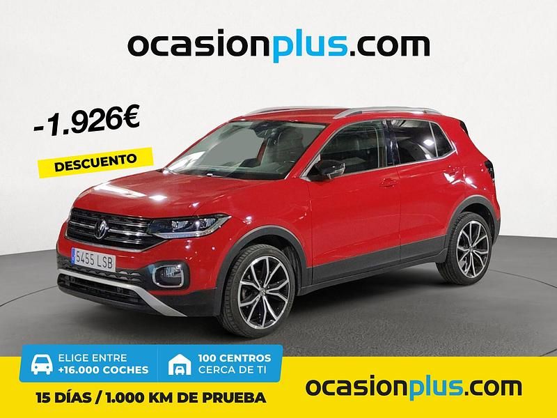 Rojo Usado 2021 VW T-Cross Sportline SUV | 21.190 € (Precio justo) - Imagen 1/3