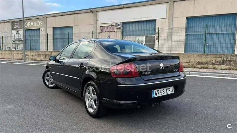 Usado Peugeot 407 137 CV (100 kW) 2005 Negro Berlina
